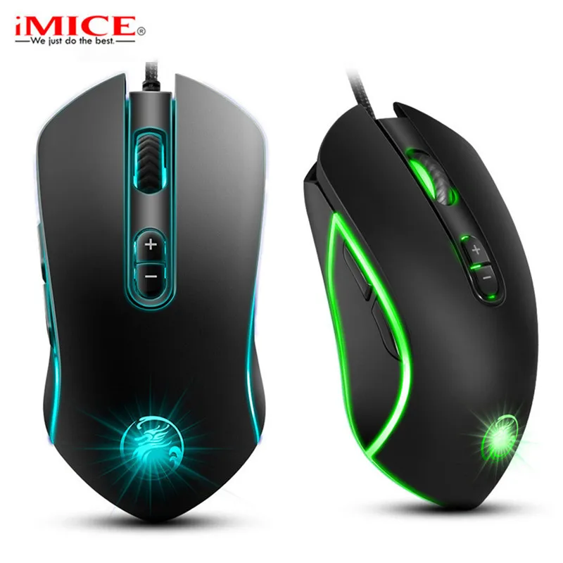 

iMICE Professional Wired Gaming Mouse 7 Button 3200 DPI LED Optical USB Computer Mouse Gamer Mice A6 Game Mouse For PC Laptop