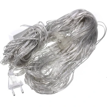 

3m x 2m 204 LED 220V Net string lights String Light for Indoor Outside Garden Christmas Wedding Party (Warm white)