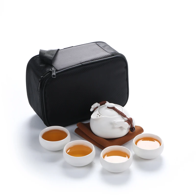 TANGPIN ceramic teapot kettle gaiwan tea cup for puer chinese tea pot portable set with travel bag