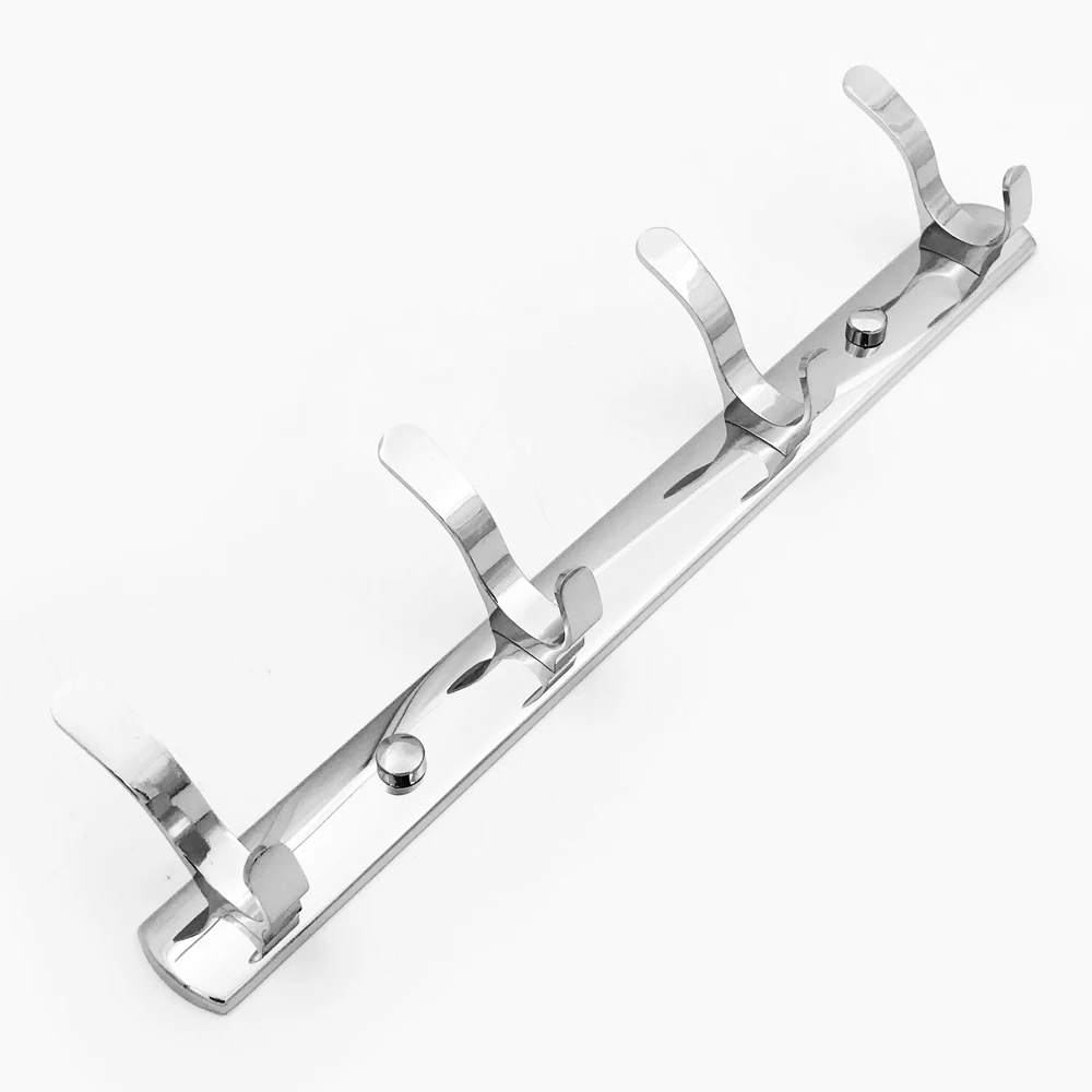 4 Ganci Porta Asciugamani Autoadesivi In Acciaio Inox - Senza Foratura Per Cucina E Bagno - Porta Strofinacci Antiruggine - 4