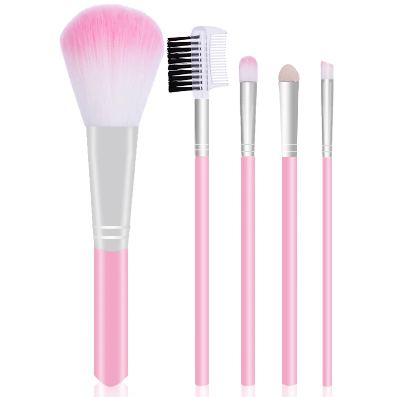 

LAMUSELAND 5Pcs/Set Makeup Brush Face Brush Red Handle #1406-R