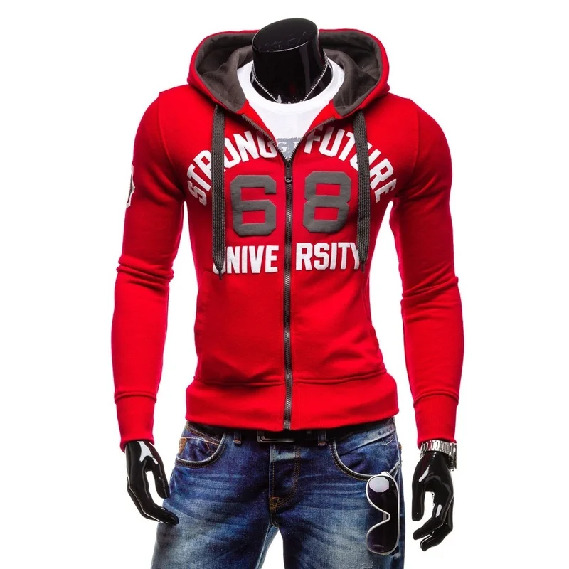 2019 повседневные мужские толстовки Sudaderas Hombre хип хоп мужские брендовые толстовки с капюшоном на молнии приталенный свитер Мужская