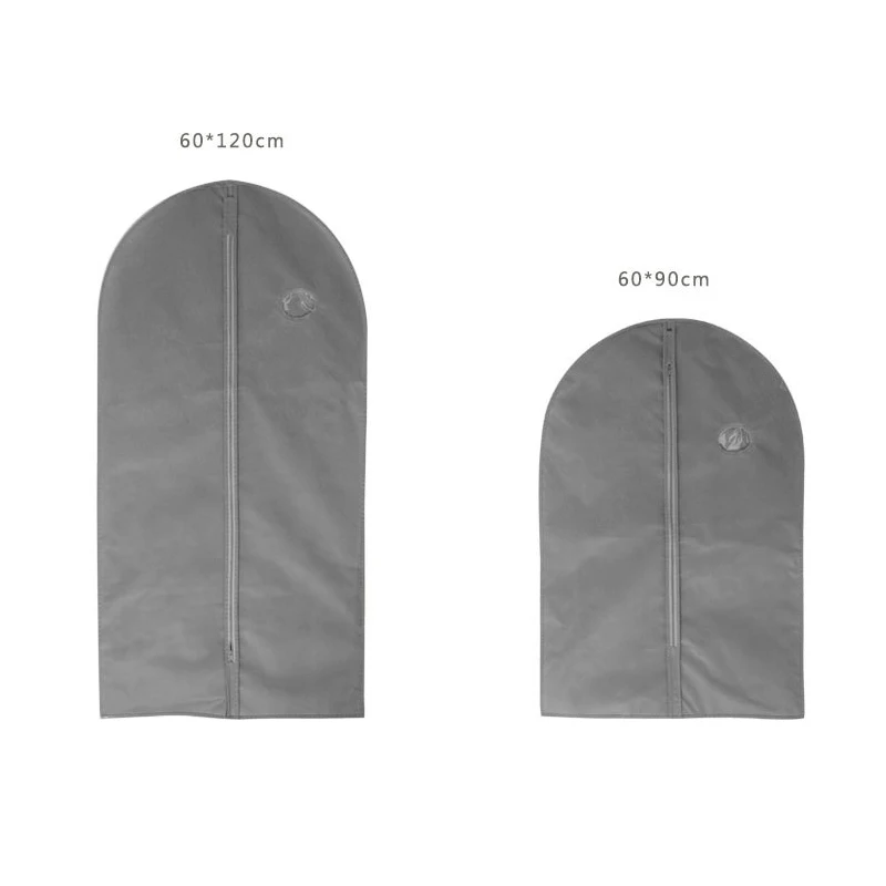 

Clothes Dust Cover with Zipper Storage Bag Garment Costume Protector Suit Case Home Organizer Non-woven Craft 1pcs AC016