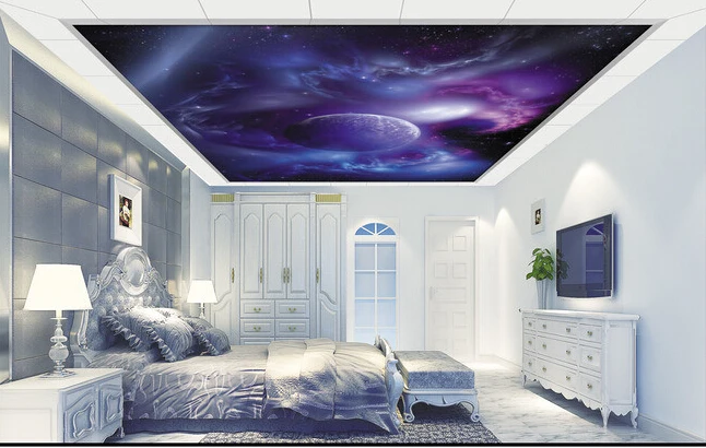 

Custom photo wallpaper, 3D universe for the living room bedroom KTV bar ceiling wall waterproof papel de parede