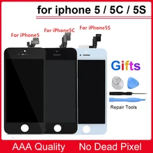 Лучшие Качество AAA ЖК-дисплей Экран для iPhone 5 5S 5C ЖК-дисплей Дисплей Сенсорный экран планшета Ассамблеи Замена для iPhone 6, 6 S ЖК-дисплей Экран