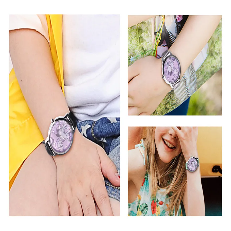 Children Students Watch Fashion Cute Animal Kids Girls Leather Band Analog Alloy Quartz Watch Best Gift #2AP19B (11)