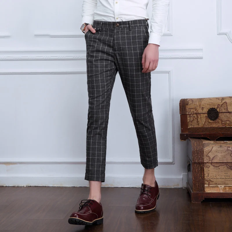 Buy Pre Sale Men Dress Pants Slim Fit Formal Business