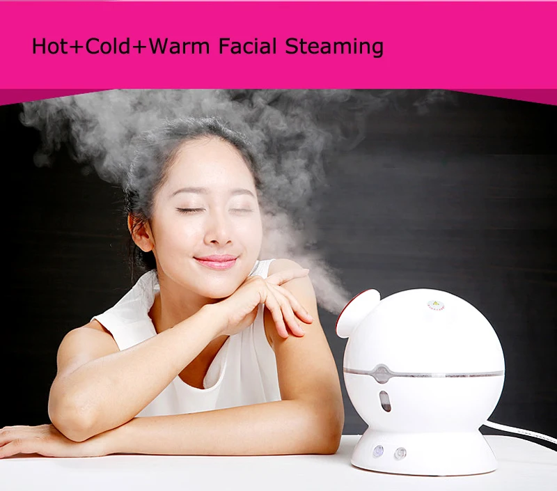 Kingdom Professional Facial Steamer Machine Hot Cold Warm 3in1 Nano