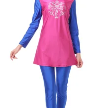 Буркини, Исламский купальник, новинка, Maillot De Bain Femme, хиджаб-купальник, купальник для мусульманок, 2 предмета, размера плюс, Femme A Manche