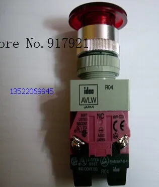 

[ZOB] 40mm large mushroom-shaped AVLW49911R press lock turn reset button switch Izumi Japanese idec --5PCS/LOT