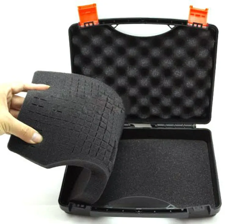 Plastic Tool case suitcase toolbox Impact resistant waterproof safety case equipment camera case with pre-cut foam shipping free