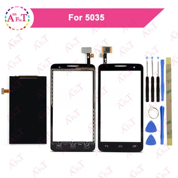 

10pcs/lot 4.5'' For Alcatel One Touch OT5035 LCD Display Screen +Touch Screen Digitizer Black With Tool 5035X