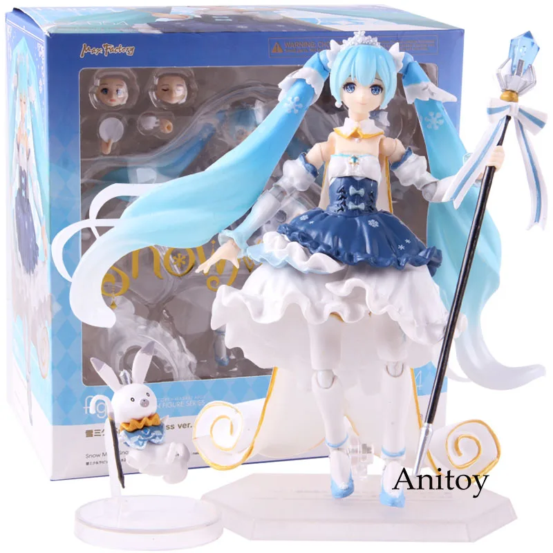 

Figma EX-054 Hatsune Miku Action Figure Snow Miku 2019 Snow Princess Ver. PVC Collectible Model Toy Doll