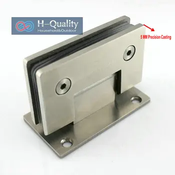 Thicken 90 Degree Precision Casting And Wire Drawing Surface Stainless Steel Glass Clamp, Shower Door Glass Clip, Glass Bracket 90 degree shower door hinge solid copper spring hinges glass to wall fitting glass clamp dc 3041
