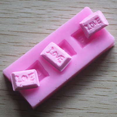 Silicone 3D Cake Chocolate DIY Soap Love Molds Plunger Cutter | Дом и сад