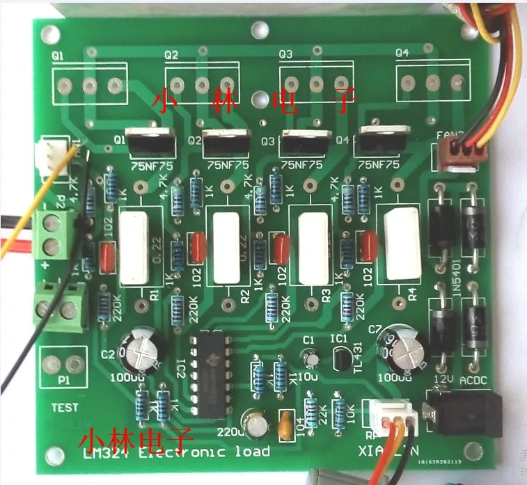 Электронный тестер мощности 150W 15V 0-10A/72 V 0-2A простой электронная нагрузка комплект