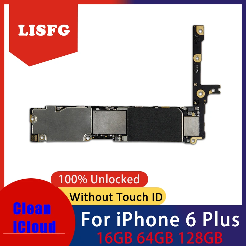 

16GB 64GB 128GB 100% Unlocked Motherboard for iPhone 6 Plus without fingerprint without Touch ID Replacement logic board