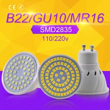 220V GU10 Spotlight Corn Lamp MR16 Spotlight Bulb E27 48 60 80leds B22 bombillas led E14 verlichting SMD2835 Lights 5W 7W 9W