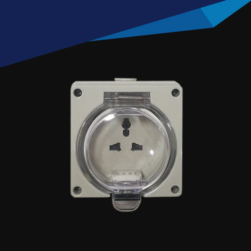 Ip66 Waterproof Dust Proof Outdoor Wall Power Socket 13a