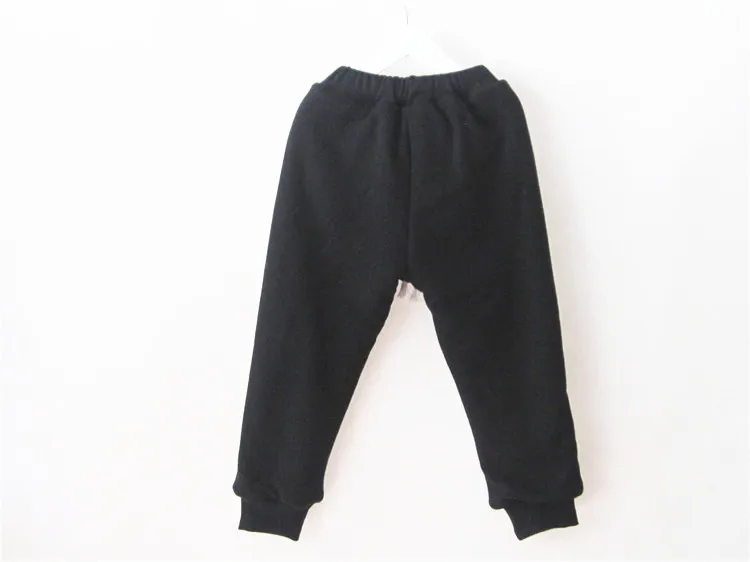 KZ-01, зимние детские штаны для девочек штаны для мальчиков, случайные боковой полосой спортивные брюки, плюс толстый байковая подкладка