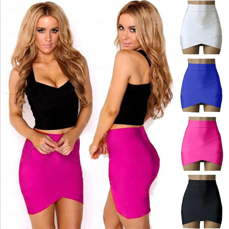 

Skinny Skirts Cross Bandage Skirts 2015 European and American Style High End Women Large Clothing Package Hip Skirt C134