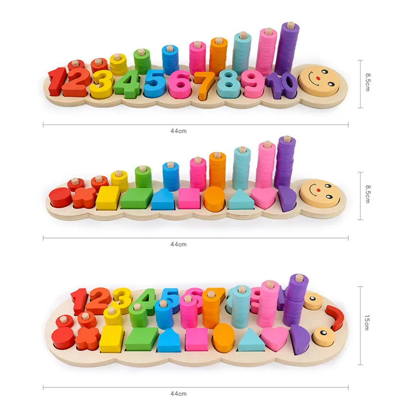Children Wooden Montessori Materials Learning To Count Numbers Matching Digital Shape Match Early Education Teaching Math Toys Children Wooden Montessori Materials Learning To Count Numbers Matching Digital Shape Match Early Education Teaching Math Toys