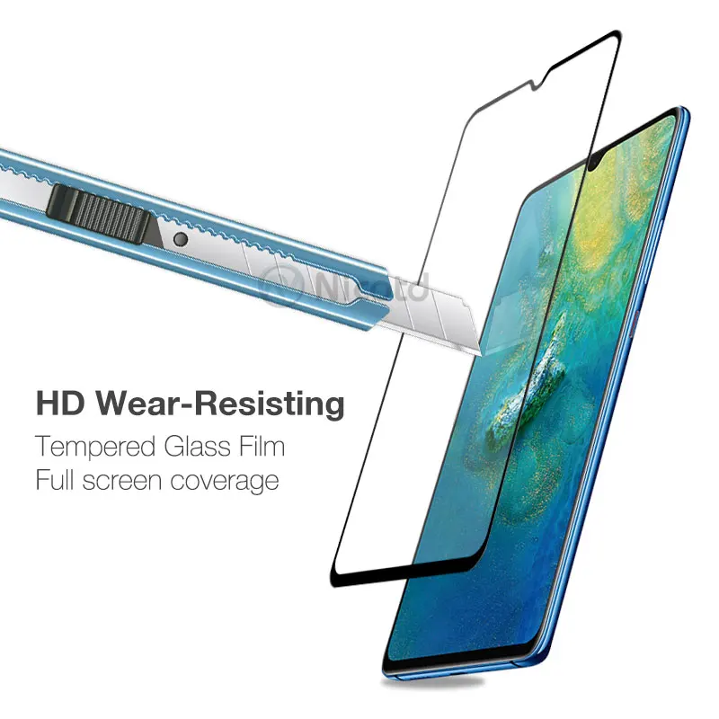 9H Full Cover Tempered Glass For Huawei Mate 20 X lite Protective Glass Film For Huawei Nova 4 3 3i Honor 8X 8C Y9 P Smart 2019 (4)