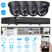 Kkmoon 4ch CCTV Системы 1080n AHD DVR 1080 P AHD 3.6 мм 4 шт. Ночное видение CCTV Камера охранных Системы наблюдения Наборы