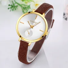 Reloj 2017 GAIETY New Arriveal Girls Watch Style Leather-based Band Analog Quartz Spherical Wrist Watches relogio masculin 17mar22