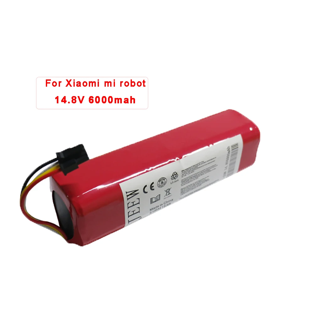 

6000mAh li-ion 14.8V Replacement Battery for Xiaomi Mi Robot Vacuum Cleaner Roborock S50 S51 Rechargeable Batteries Accessories