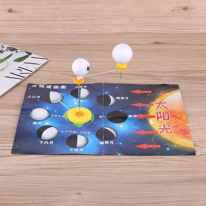 

Kids DIY Science Experiment Moon Phase Cause Astronomy Training Toy Intellectual Creativity Children's Educational Toys