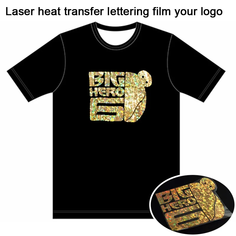 

Supply Hologram Film Heat Transfer Custom Your LOGO on T-shirts Holographic Flex Heat Transfer film Vinyl print on Clothes
