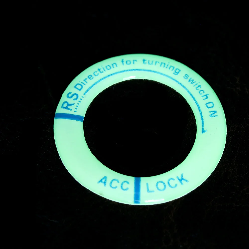 

Hot sale Universl 3D Glow Hole Sticker Lumunous Ignition Switch Cover Motorcycle Decal Circle Light Decoration Car Styling