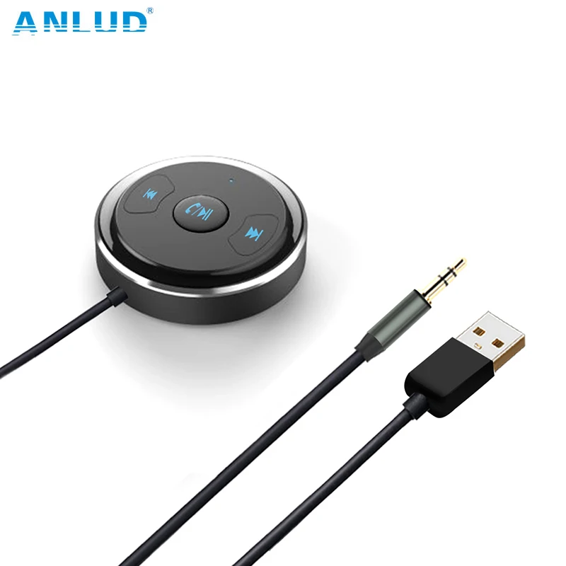 

ANLUD Bluetooth Car Kit Receiver Wireless Audio Transmitter Handsfree USB AUX Player Support SIRI For Iphone Voice Assistant