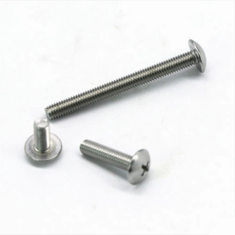 10pcs 304 stainless steel screw mushroom head machine screw m4
