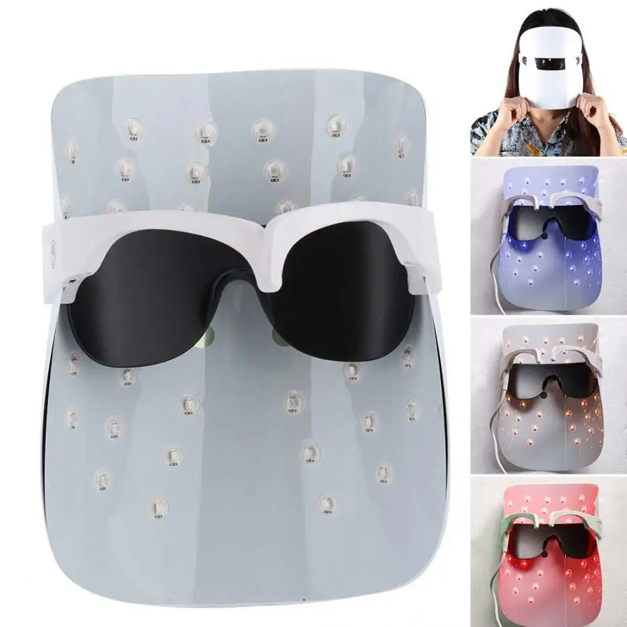 

3 Colors LED Photon Facial Mask Skin Rejuvenation Light Therapy Acne Removal Anti-wrinkles Beauty LED Mask Machine Home Use