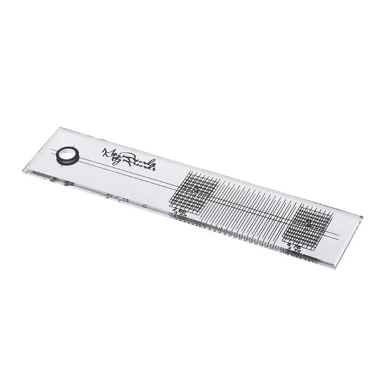 Turntable Phono Cartridge Ruler Calibration Gauge LP Alignment Protractor Tool