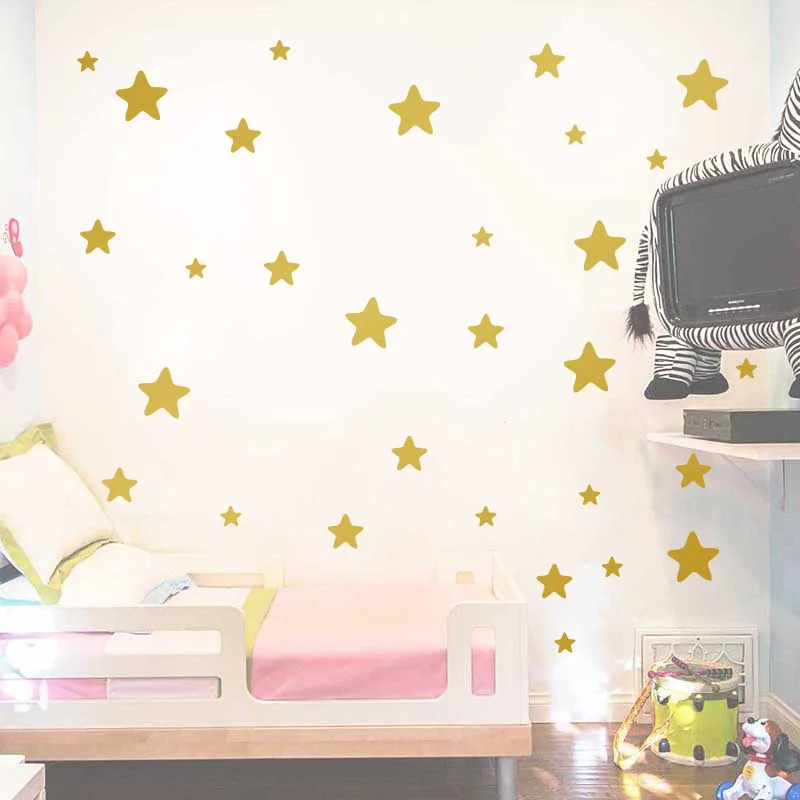 

Little Stars Wall Stickers For Kids Room Baby Nursery Wall Decal Kids Wall Sticker Children Bedroom Decoration Stickers Mural