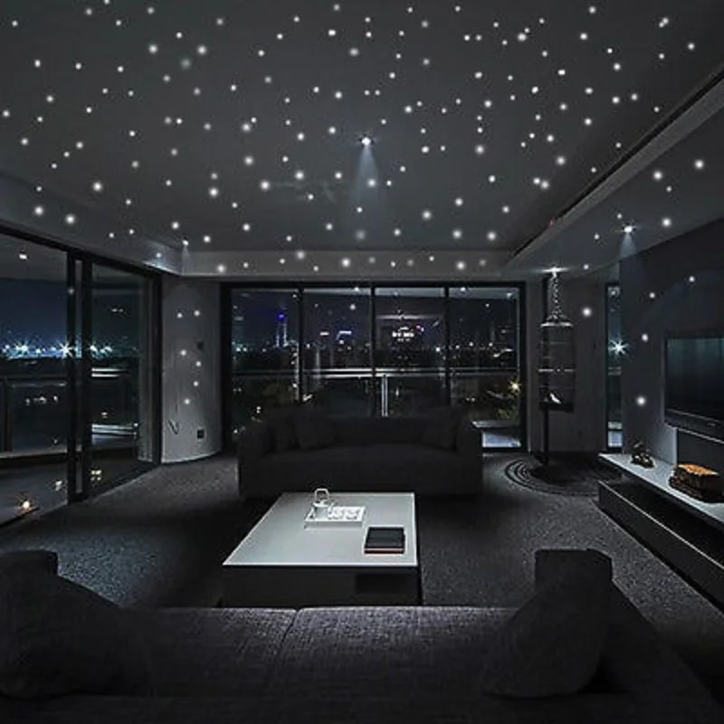

407Pcs Round Dot Wall Stickers Wall Decor Glow In The Dark Star Sticker Decal Luminous Kids Room Decor Accessory Drop Shipping