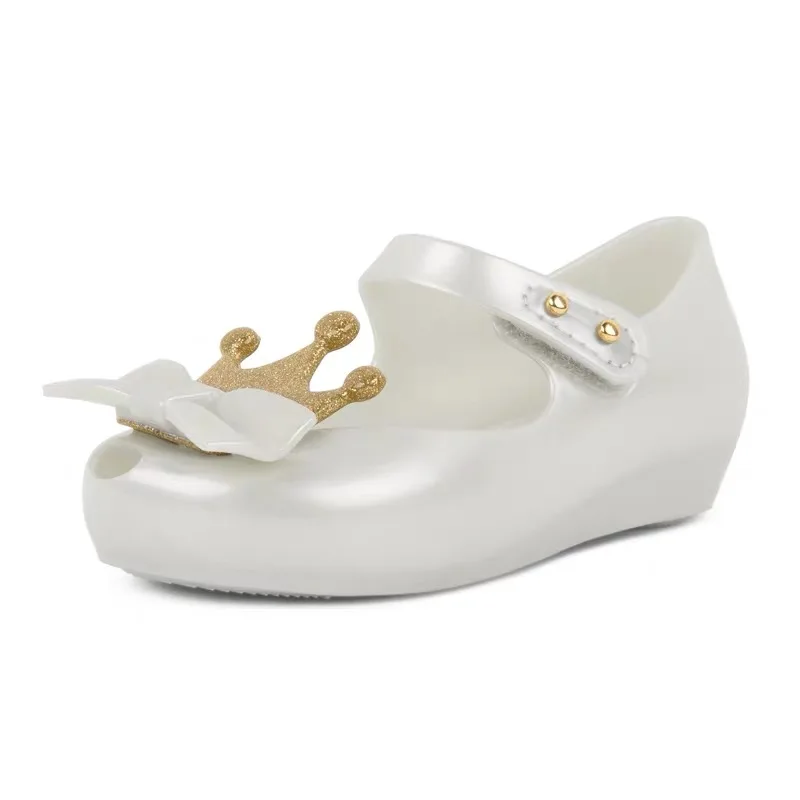 Mini Melissa Ultragirl Crown новые оригинальные прозрачные сандалии для девочек детские сандалии детская пляжная обувь Нескользящая обувь для малышей