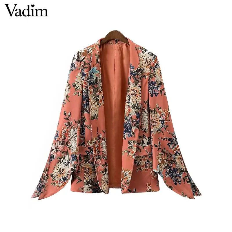 Aliexpress.com : Buy Vadim women vintage floral blazer