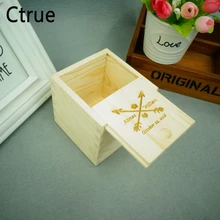 Персонализированные квадратные винтажные изделия ручной работы рустикальная свадьба деревянная коробочка для колец Держатель своими руками на имена и дата обручальное кольцо шкатулка