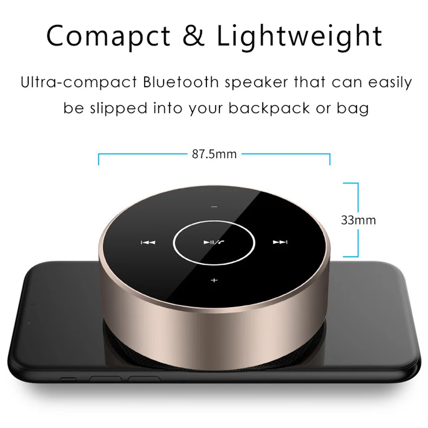 Aimitek A6 Portable Wireless Wired Bluetooth Speaker-2