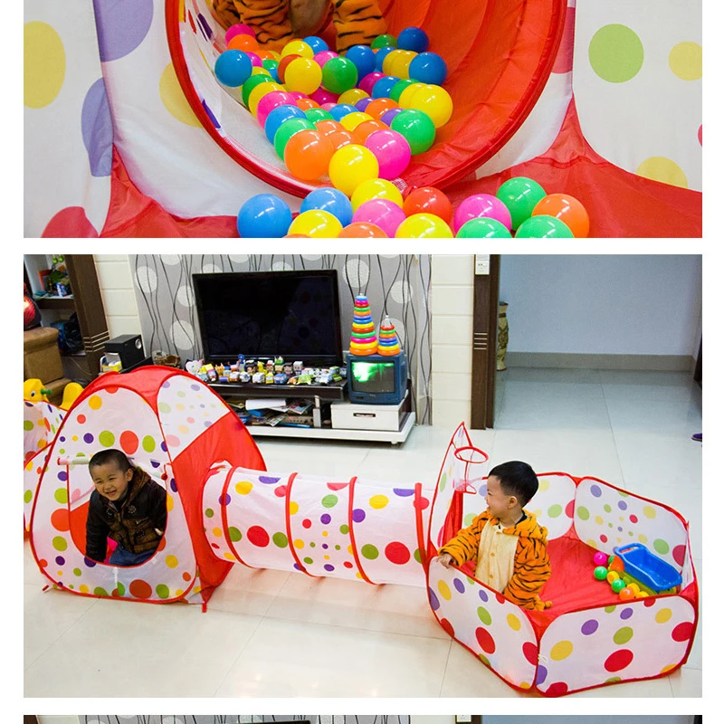 Детская Популярная Игровая палатка, детский туннель, детский игровой домик, бассейн с океанским шариком, уличная забавная игрушка, палатки, мяч, бассейн, Игровой Домик принцессы