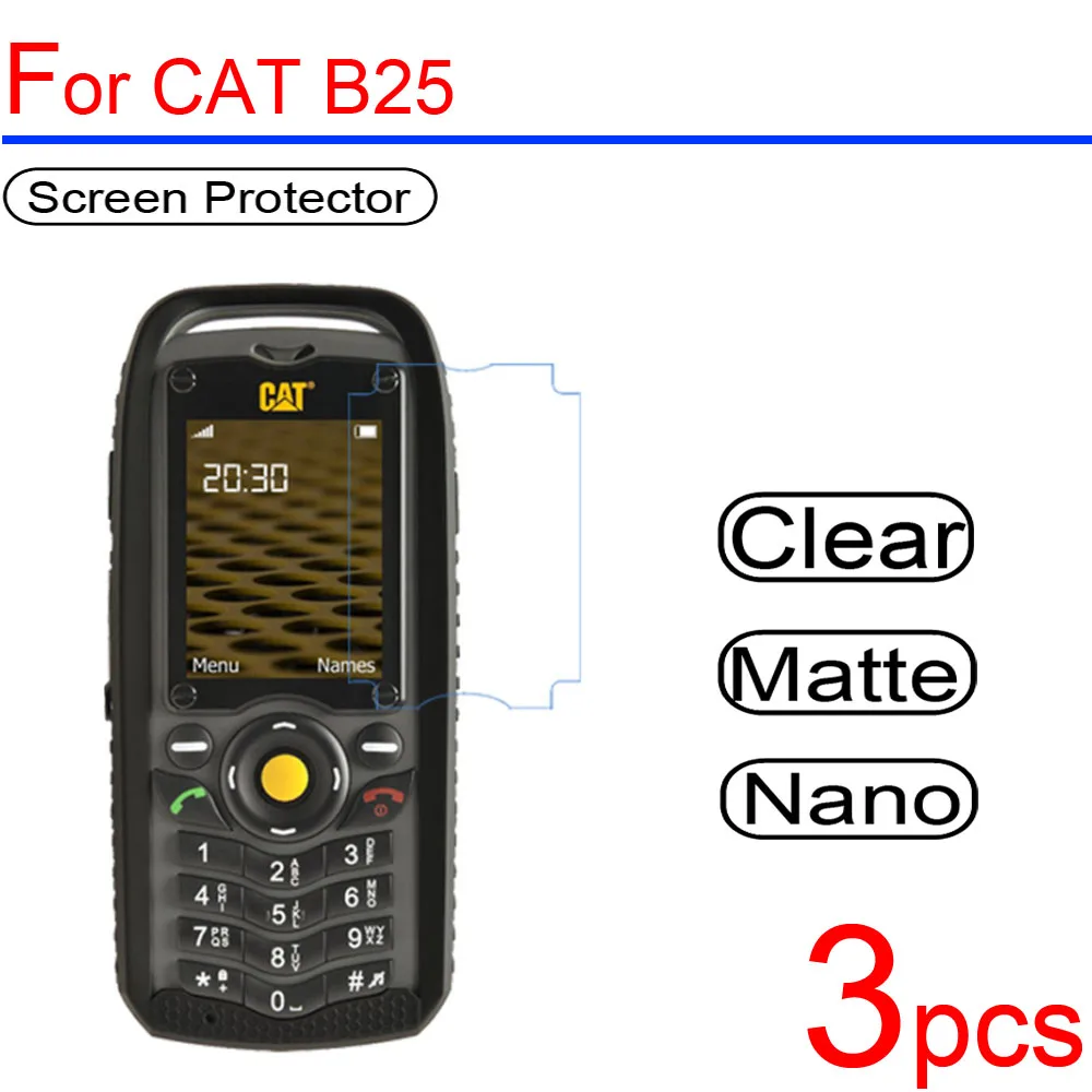 3 шт. ультра тонкого мягкого ЖК-дисплей Защитная пленка для экрана Защитная крышка для собаки кошки S30 S40 S50 S60 S31 S41 S61 B15 B25 B30 защитная пленка - Цвет: B25