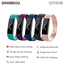 ID115 HR плюс Смарт браслет шагомер сердечного ритма монитор трекер Smartband Смарт Браслеты браслет