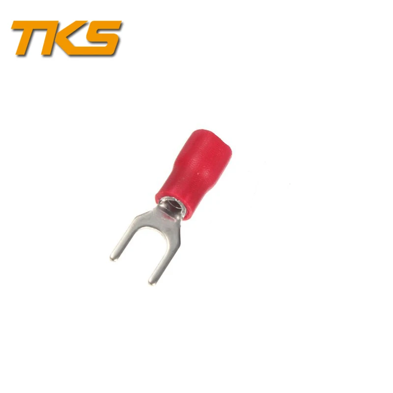 

1000PCS Pre Insulated Fork Type Terminals Connector SV1.25-5 for 22-16AWG wire