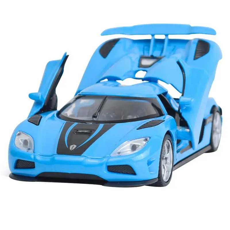 1:32 Koenigsegg модель гоночной машины из сплава игрушка звук автомобиля и световой