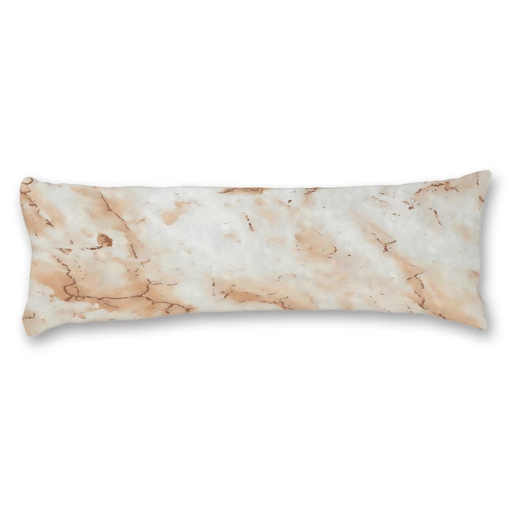 Body Pillow Cover 20 54 Long Pillowcase Marble Pattern Brown