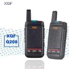 Xqf mini interfone walkie talkie, q208, portátil, para áreas externas, hotel beauty salon